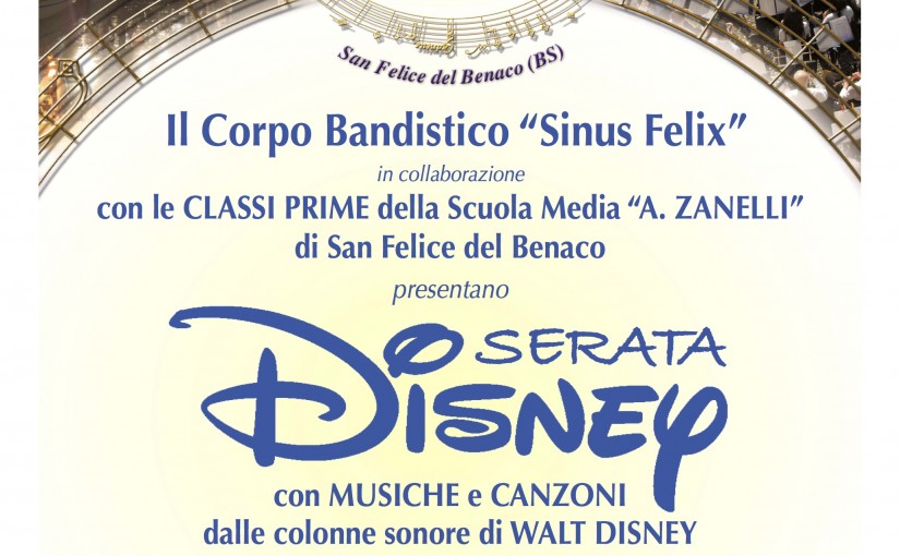 Sabato 30 Maggio serata Disney