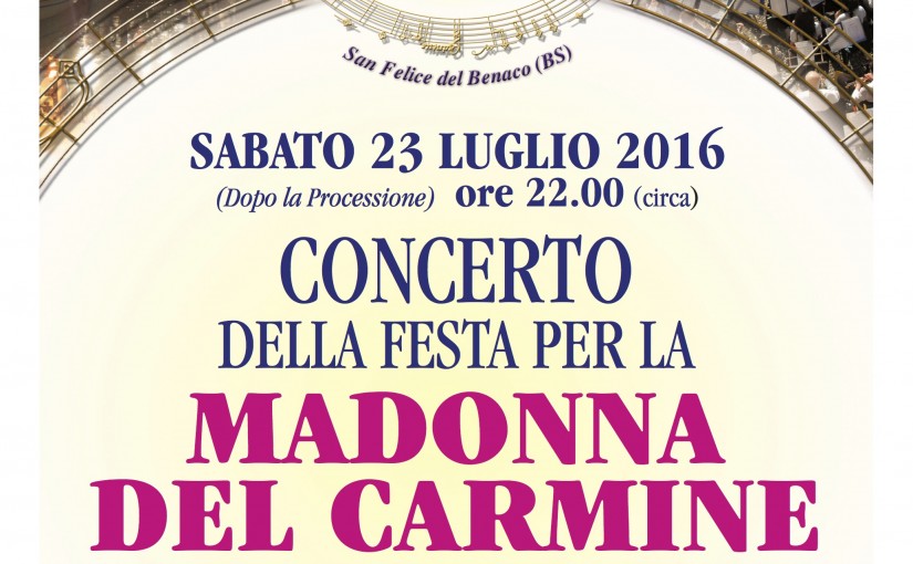 Concerto per la festa della Madonna del Carmine