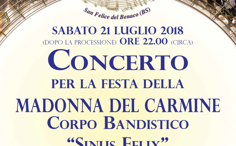 Concerto per la festa della Madonna del Carmine