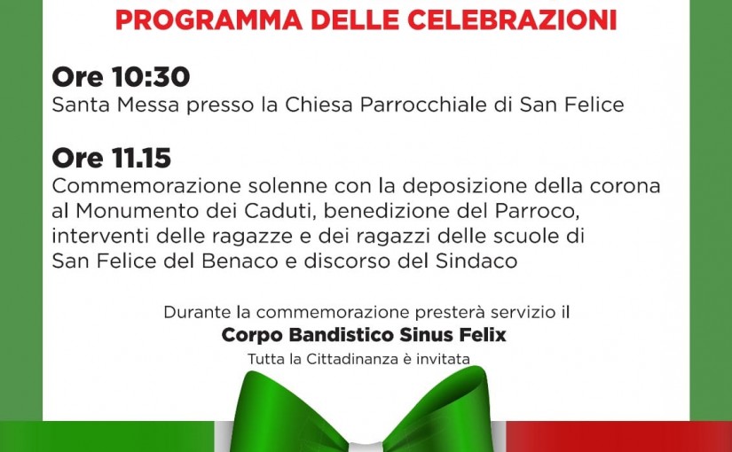 Celebrazioni 25 Aprile