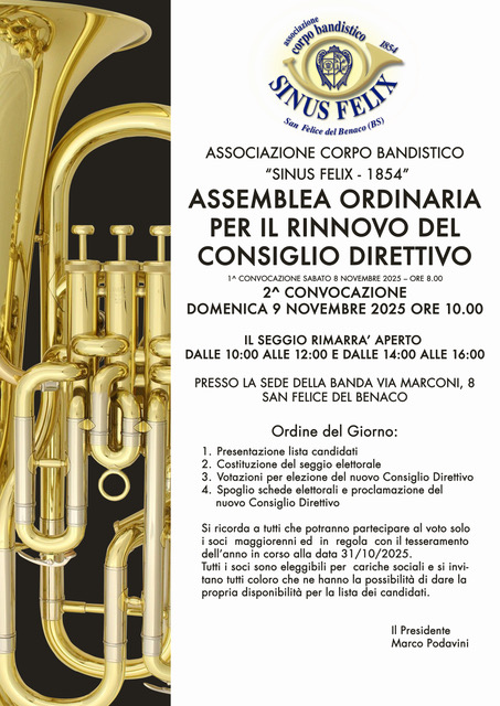 LOCANDINA ASSEMBLEA ELEZIONI 2025